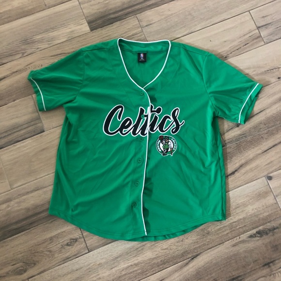 boston celtics baseball jersey